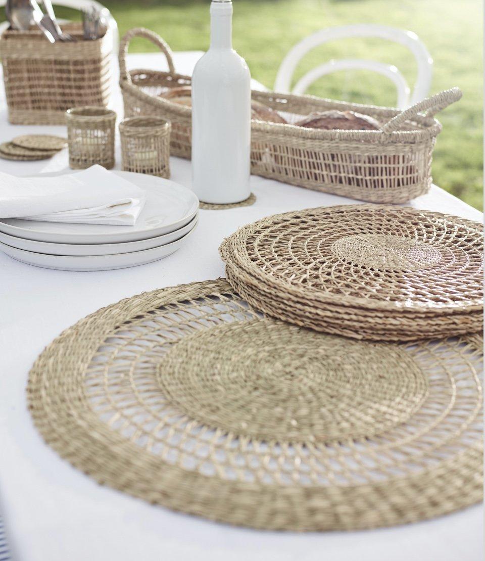 seagrass woven placemat