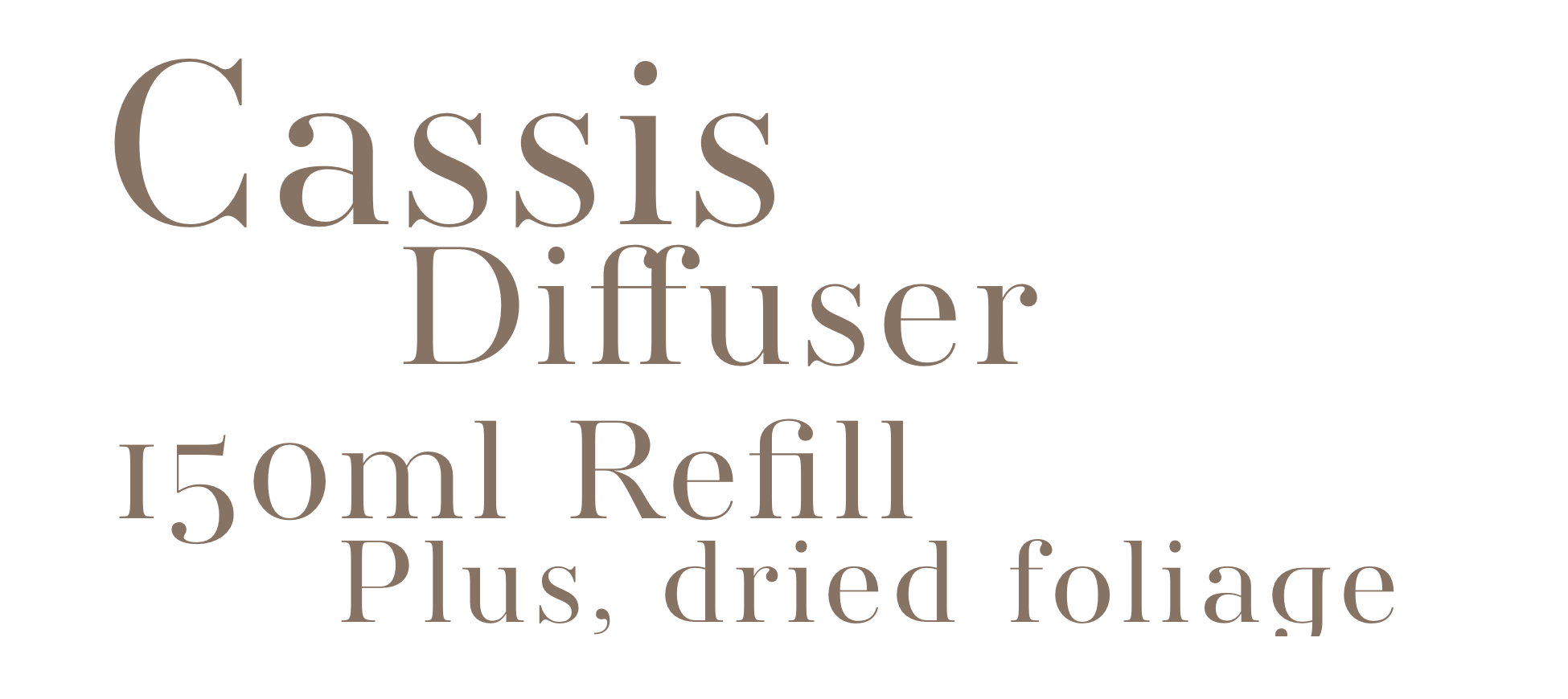 cassis diffuser home spray plus dried foliage text