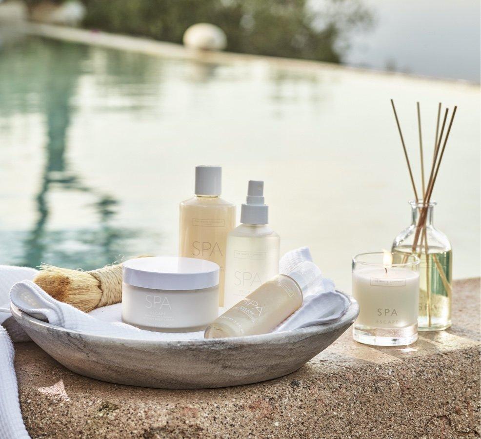 spa escape candle and fragrance collection