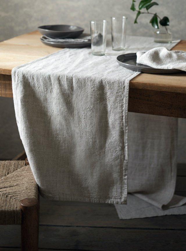 shop rustic linen runner