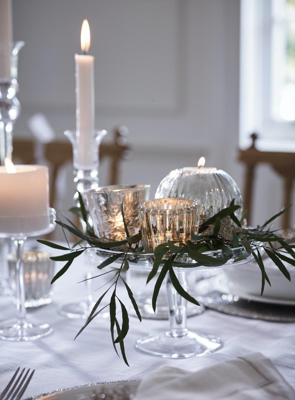 glass large pillar candle holder