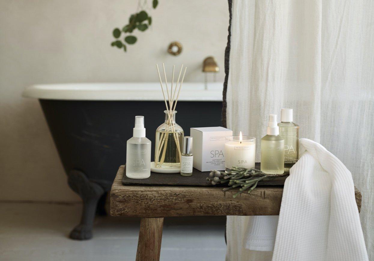 spa retreat candle and fragrance collection