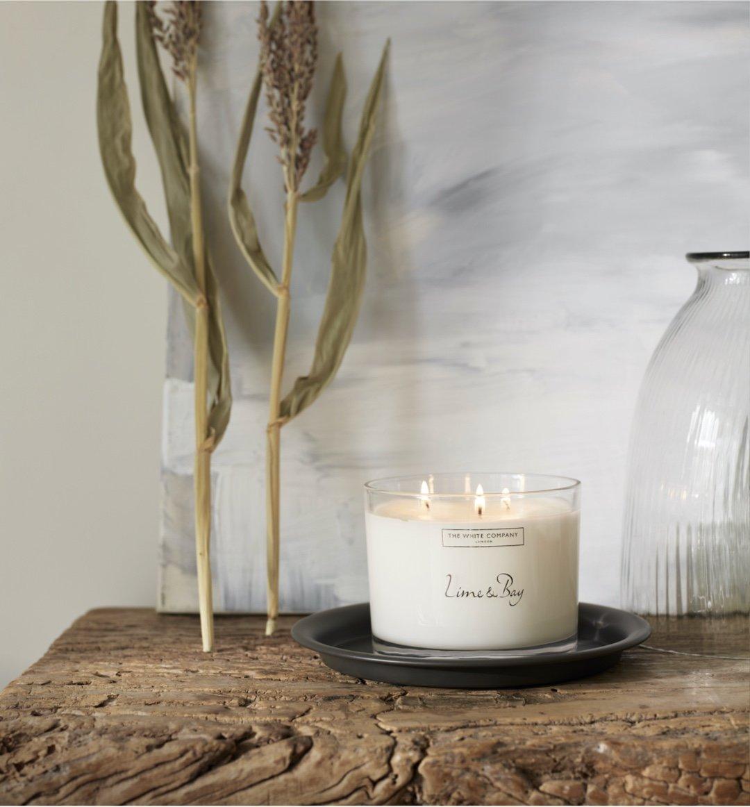 shop lime and bay large candle