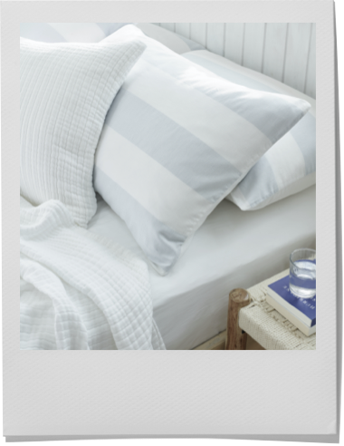 Maris stripe bed linen