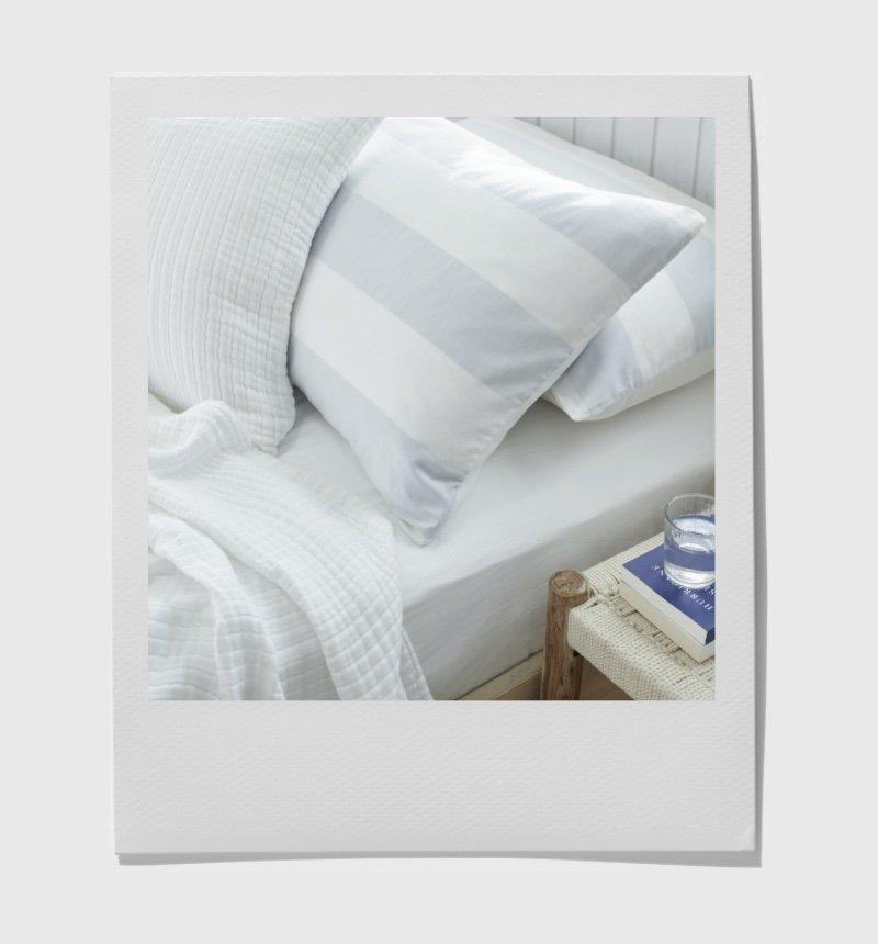 Maris stripe bed linen