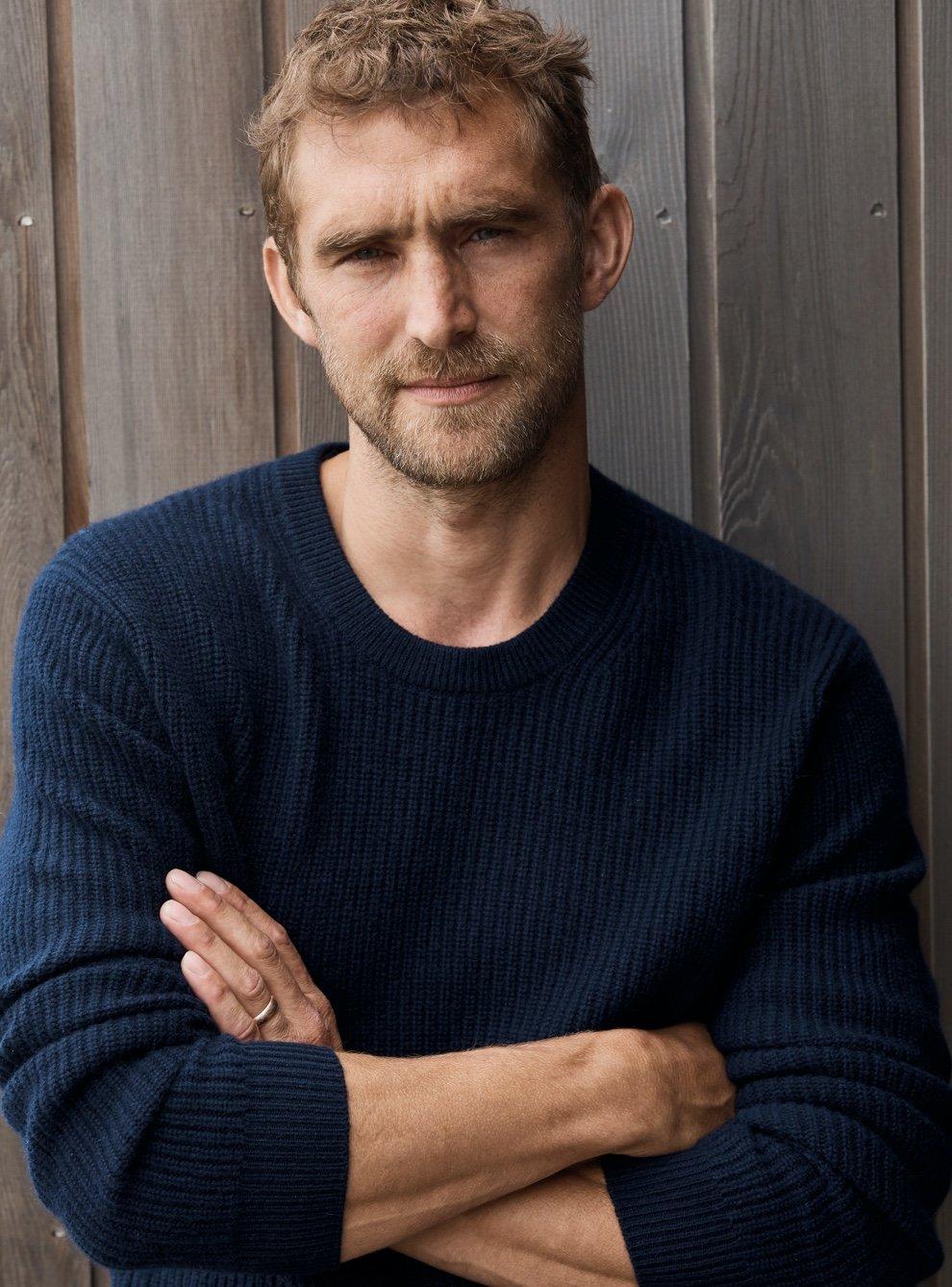mens cashmere textured sweater