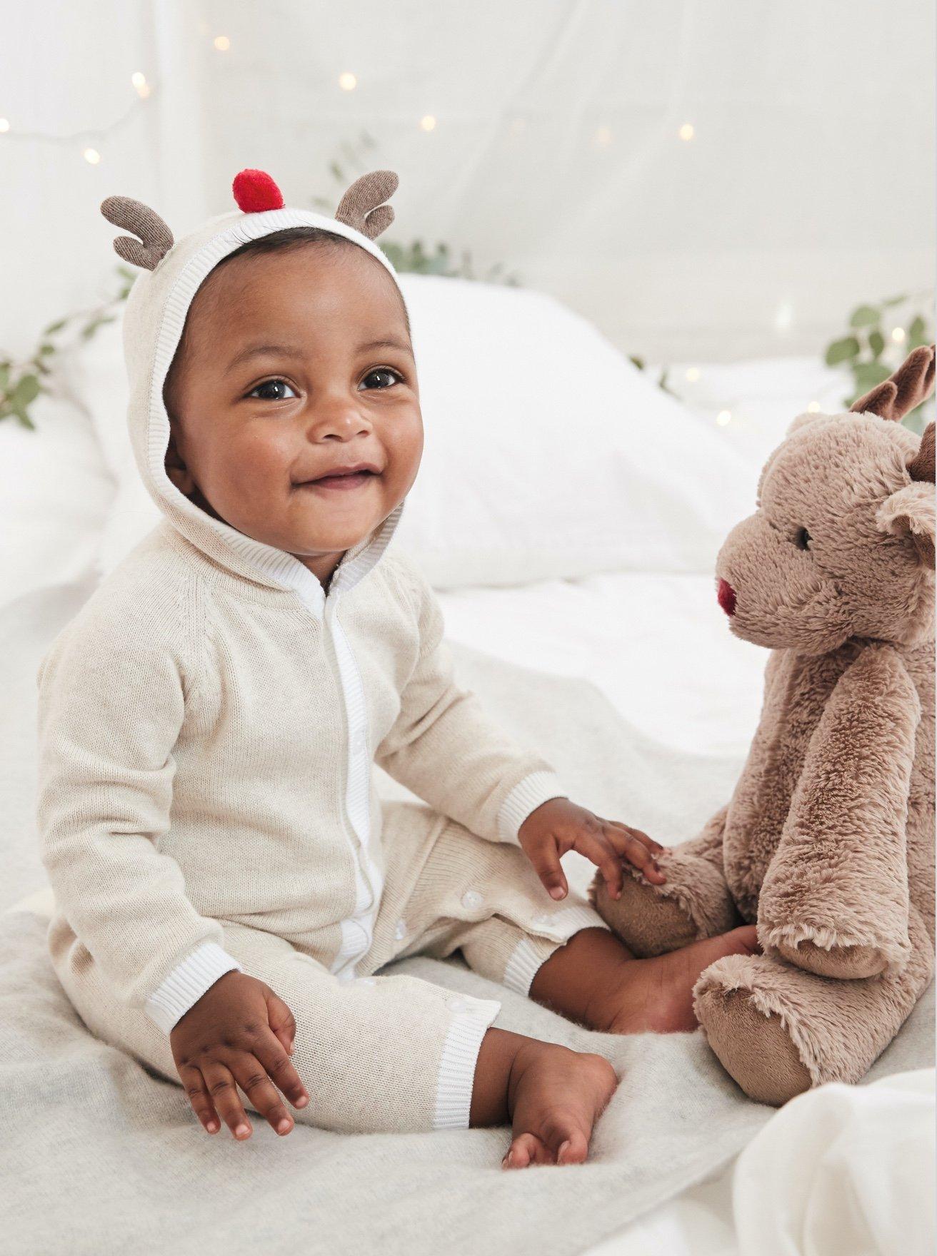 jingles reindeer knitted romper
