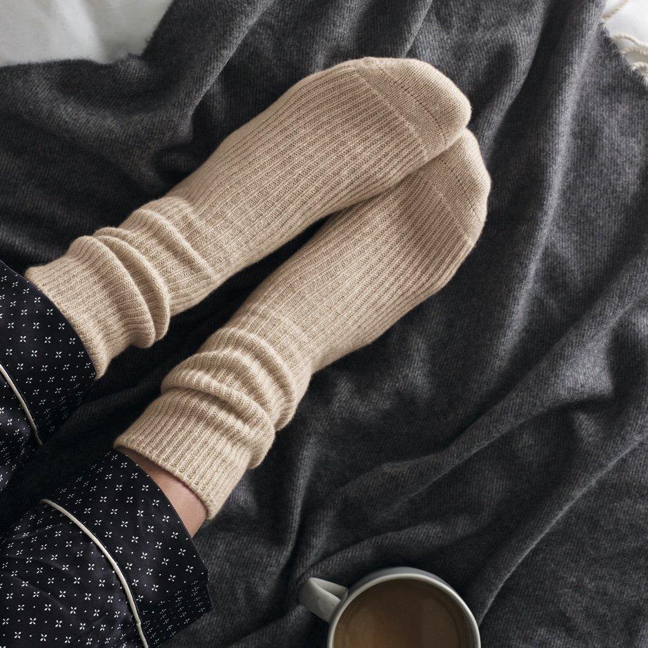 cashmere bed socks