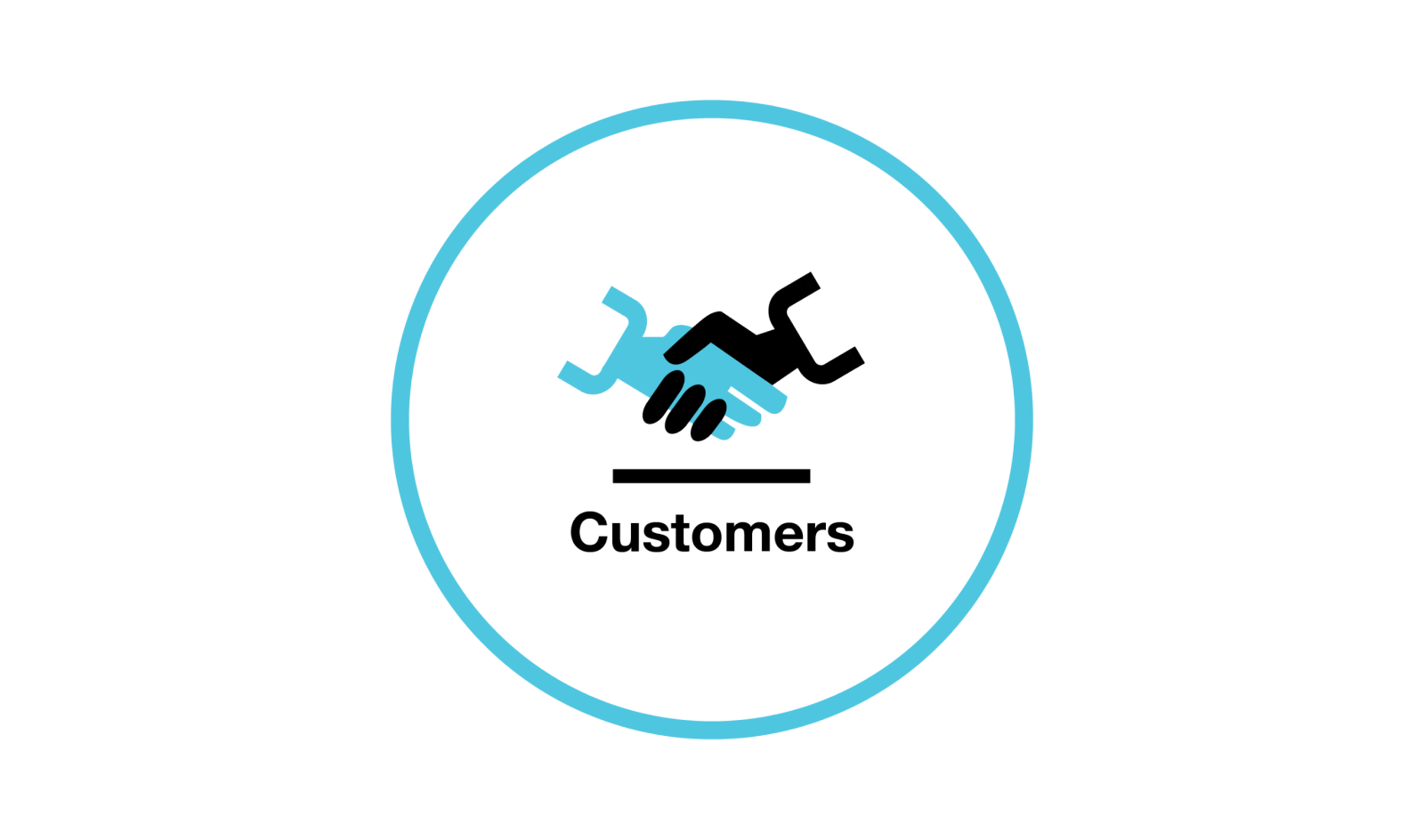 a blue and white circle with a hand holding a wrench
