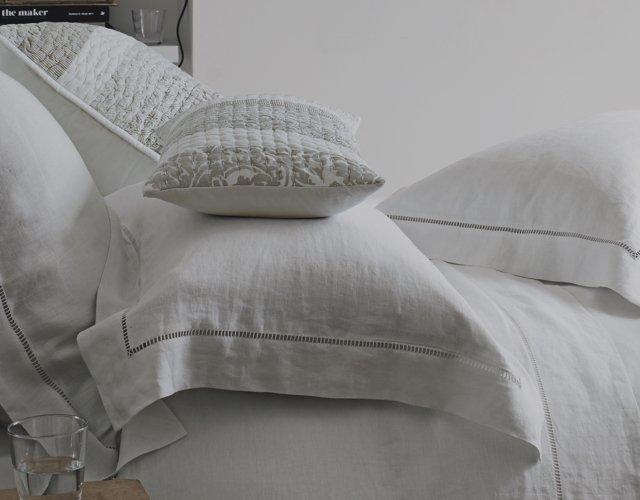 how to wash white linen bedding