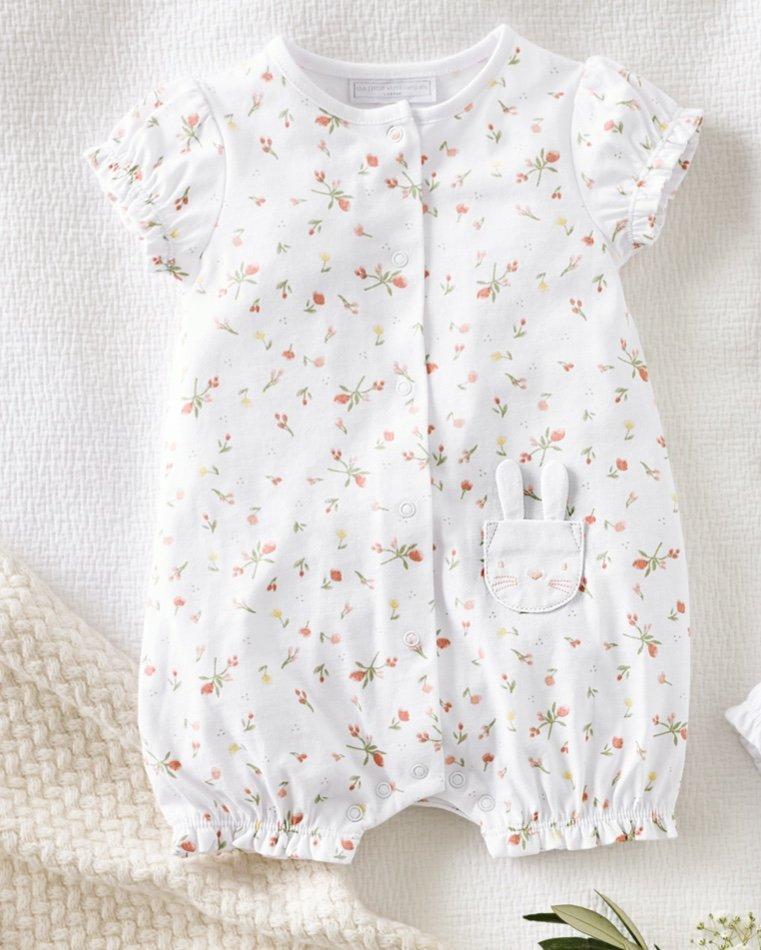 bunny pocket shortie sleepsuit