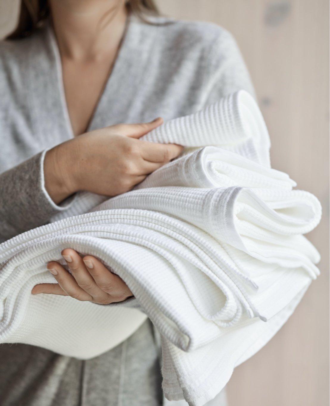 spa cloud waffle towels