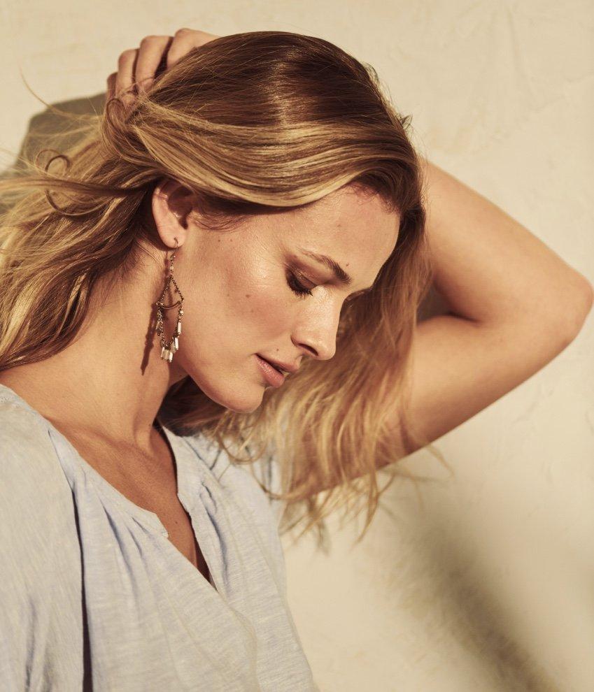 beaded statement earrings