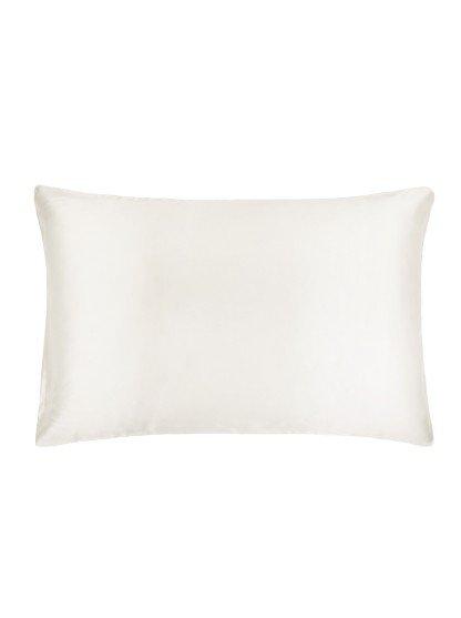 a white pillow with a plain white cover