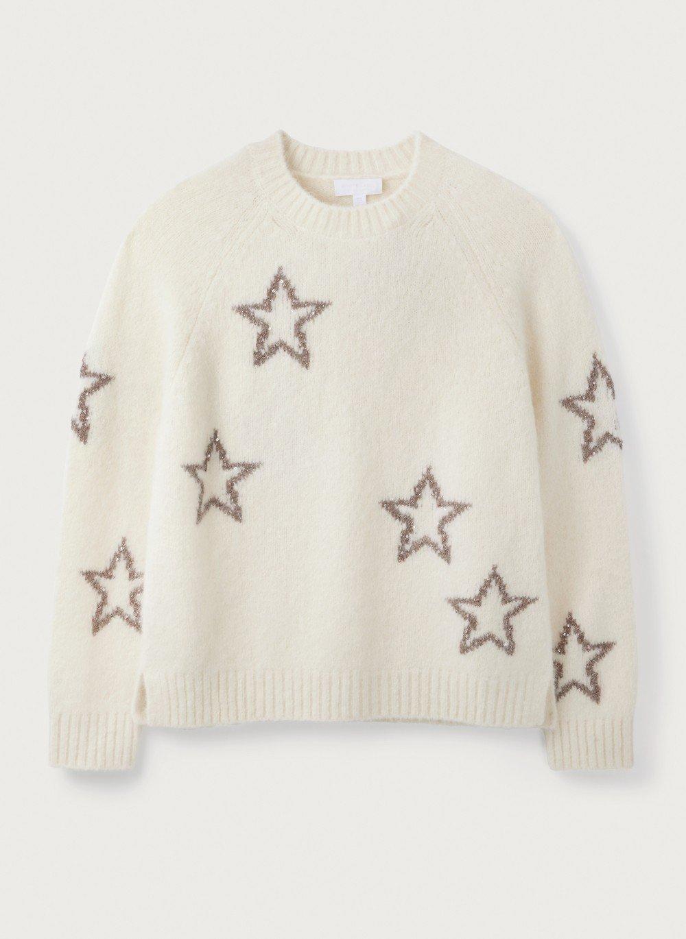 Fluffy Star Jumper with Alpaca