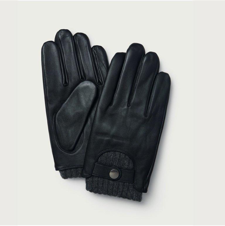 mens leather touchscreen gloves