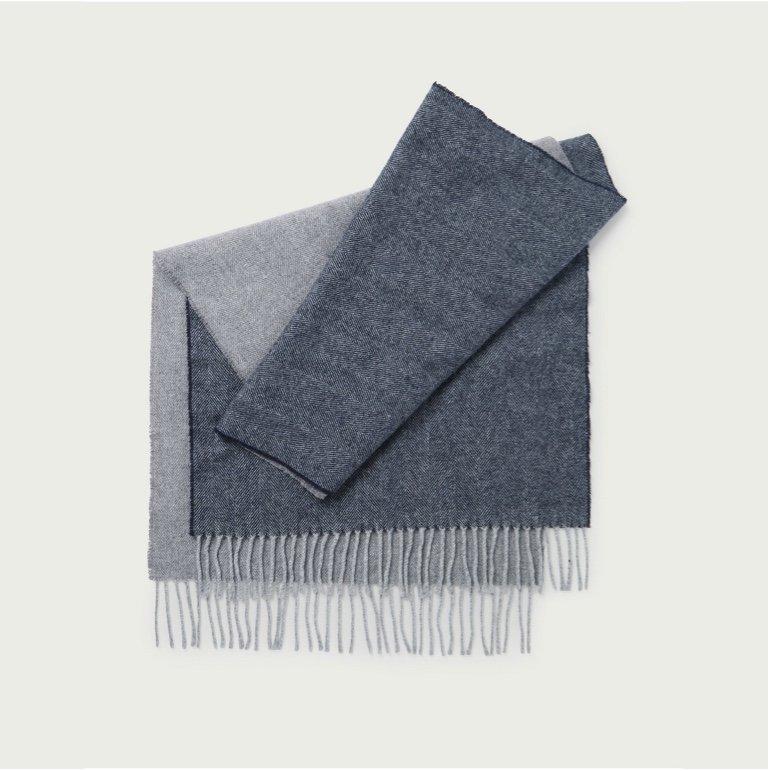 mens wool herringbone scarf