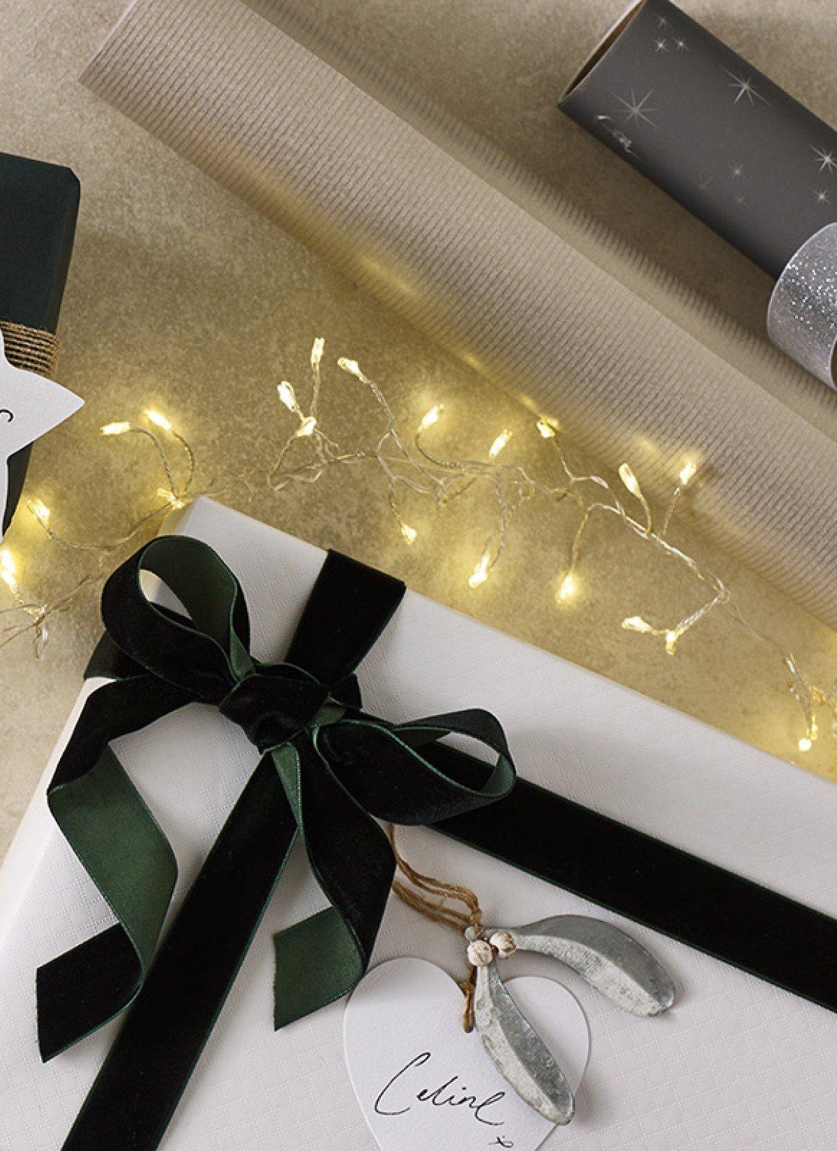 Simple but stylish Christmas gift wrapping with The White Company