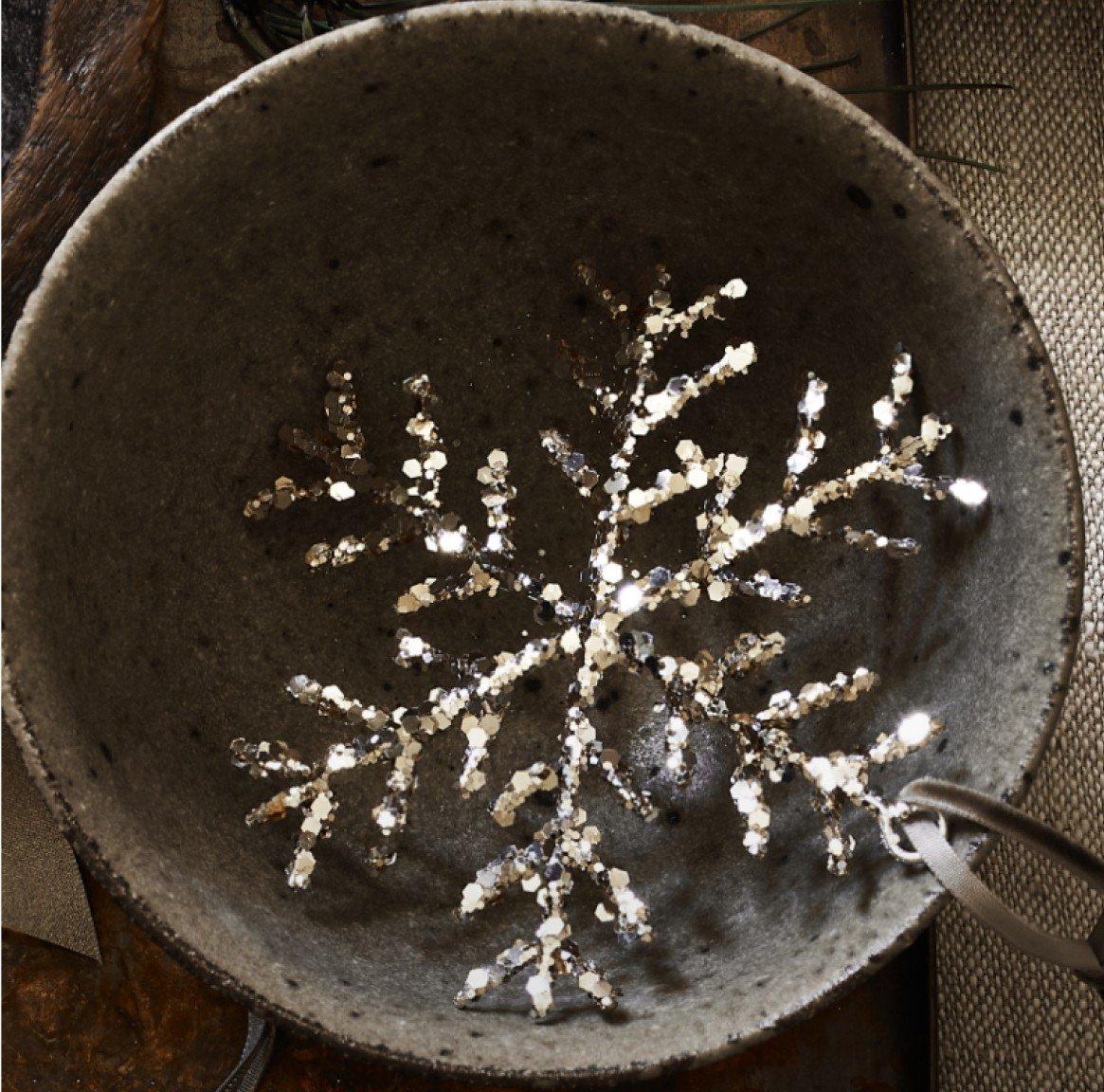 glitter snowflake