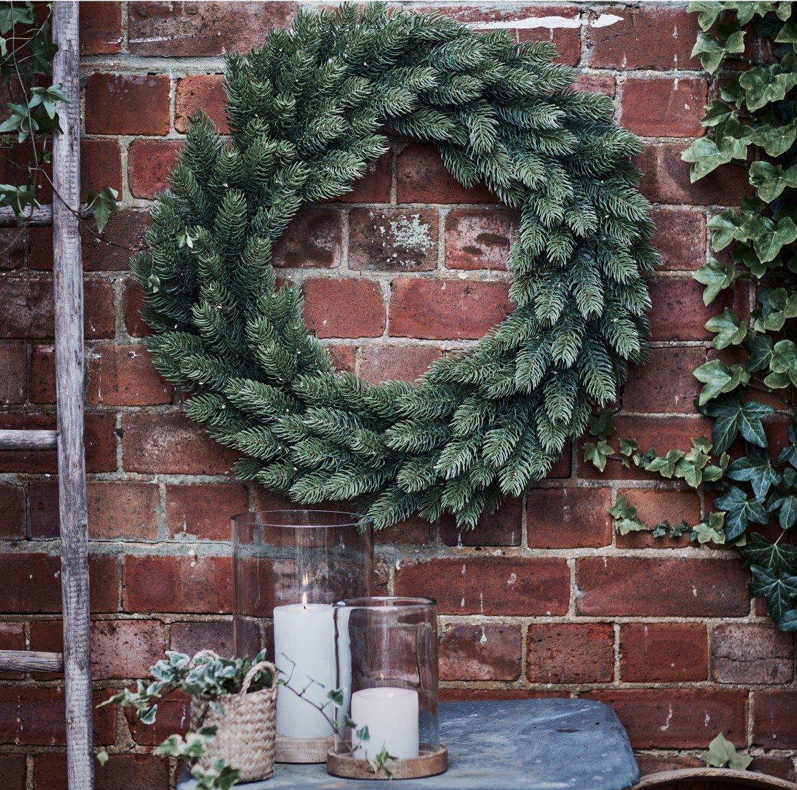 symons pre-lit wreath - 70cm