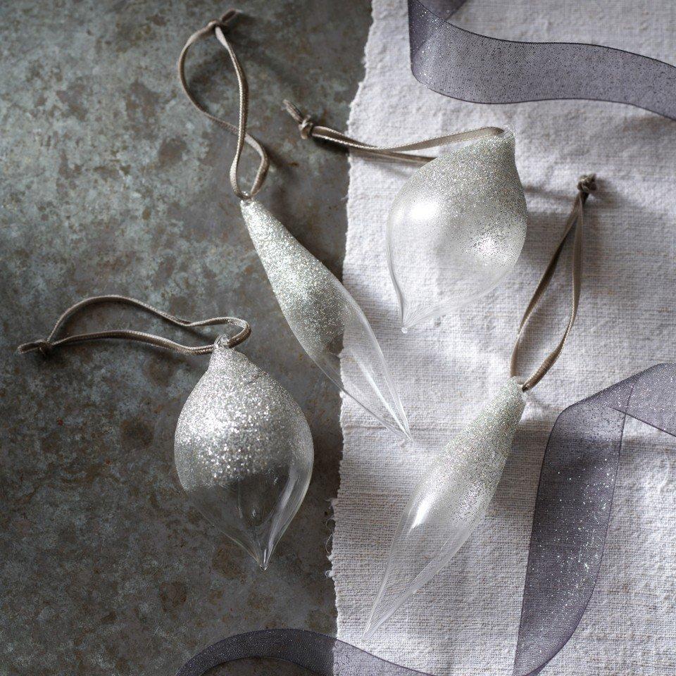 glitter glass bauble