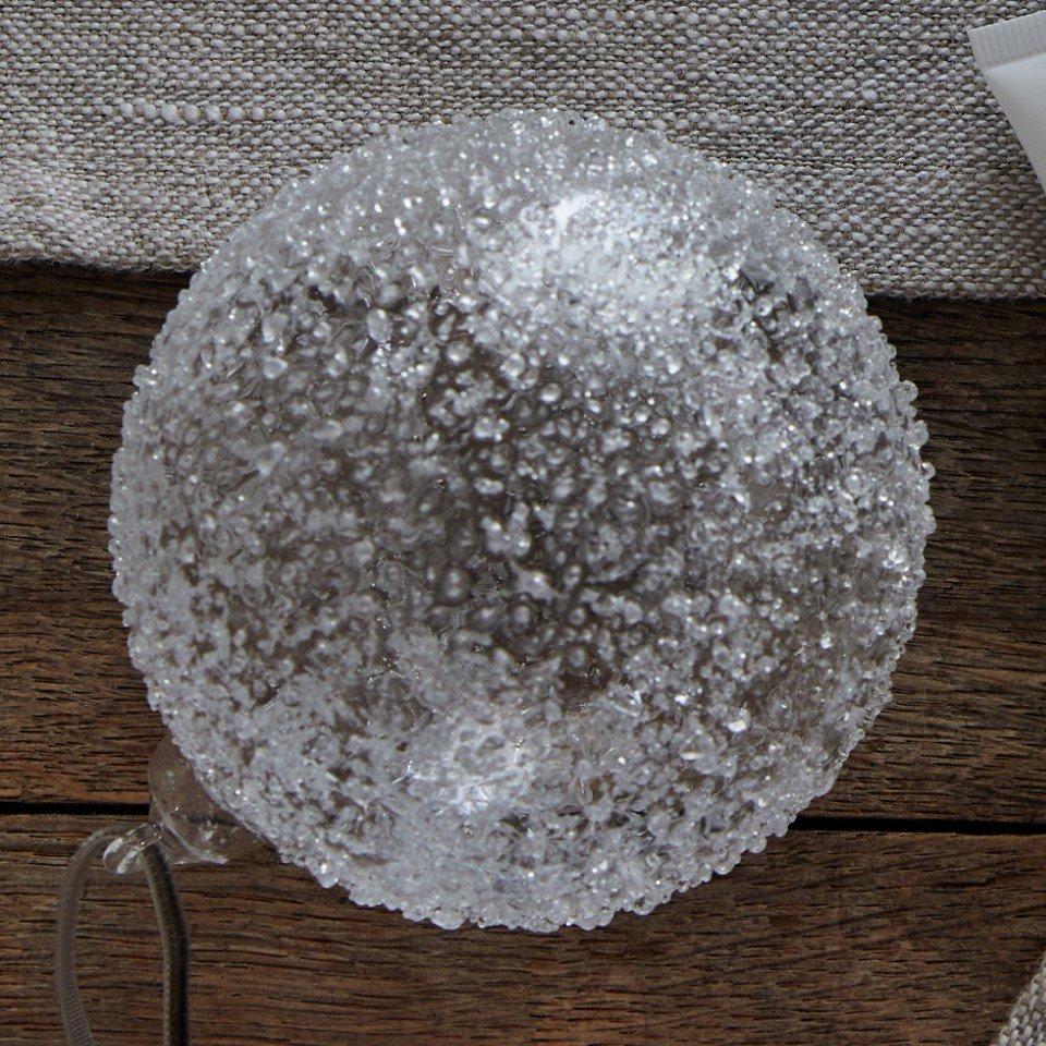 glistering glass bauble 9cm