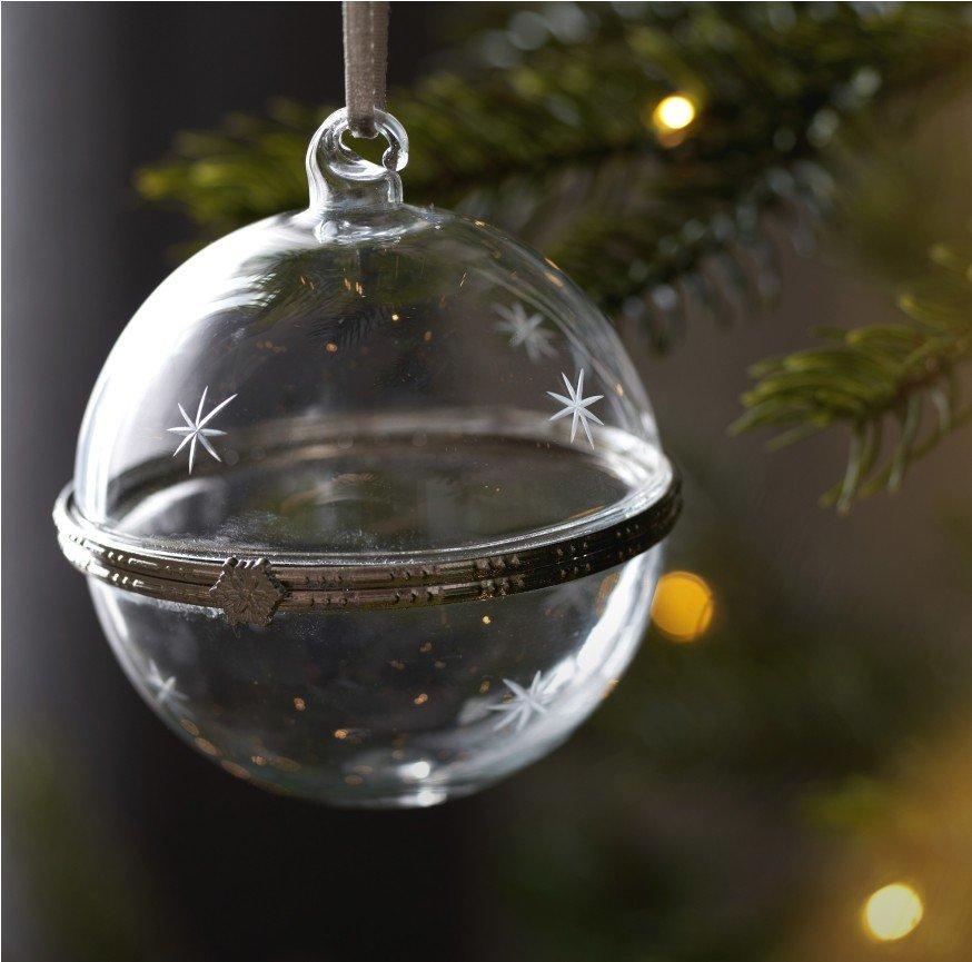 Star Etched Memory Bauble - 8cm