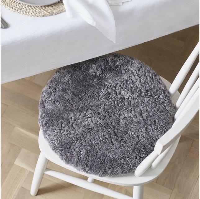 curly sheepskin seat pad