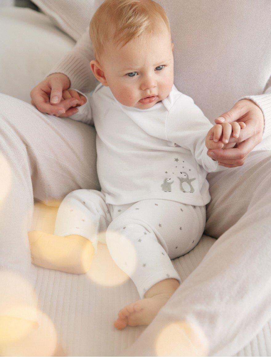 snowy penguin pyjamas