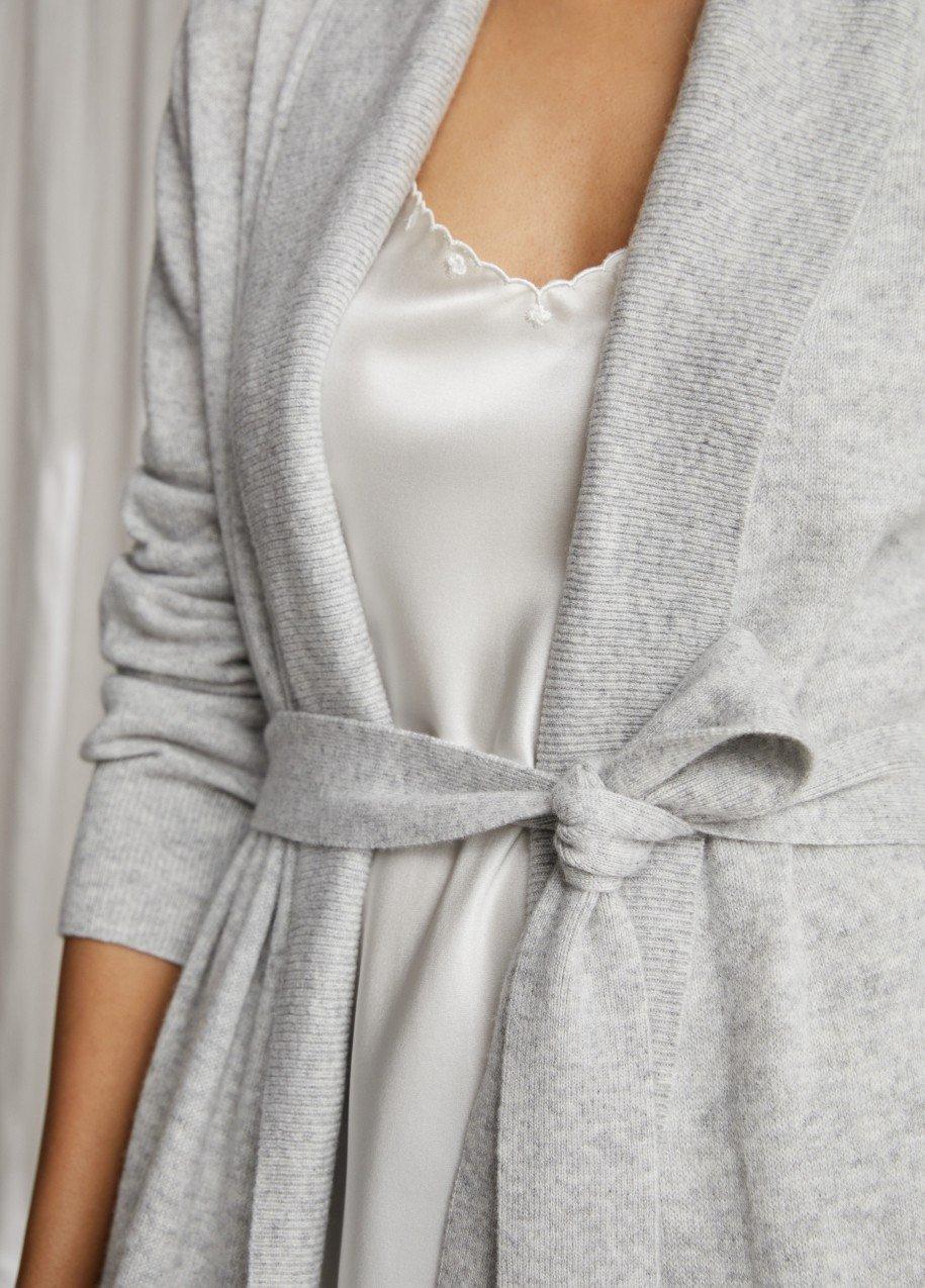 silk scallop-trim nightie