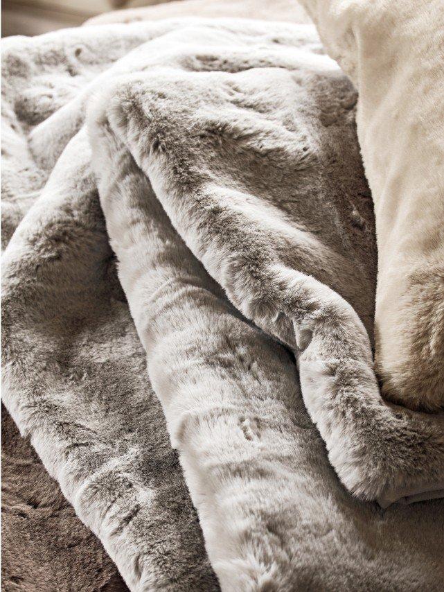 Spotlight faux fur throw sale