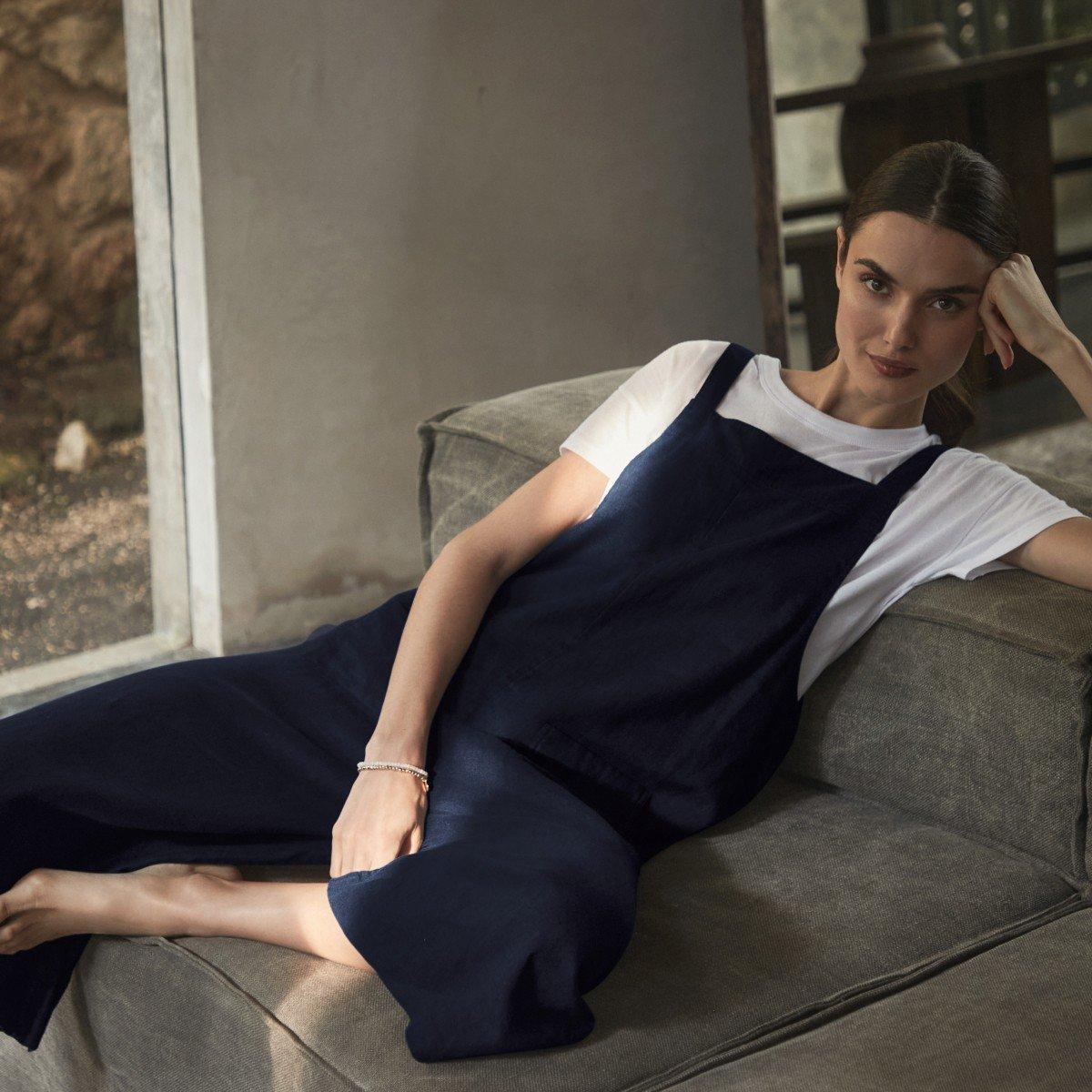 linen dungaree