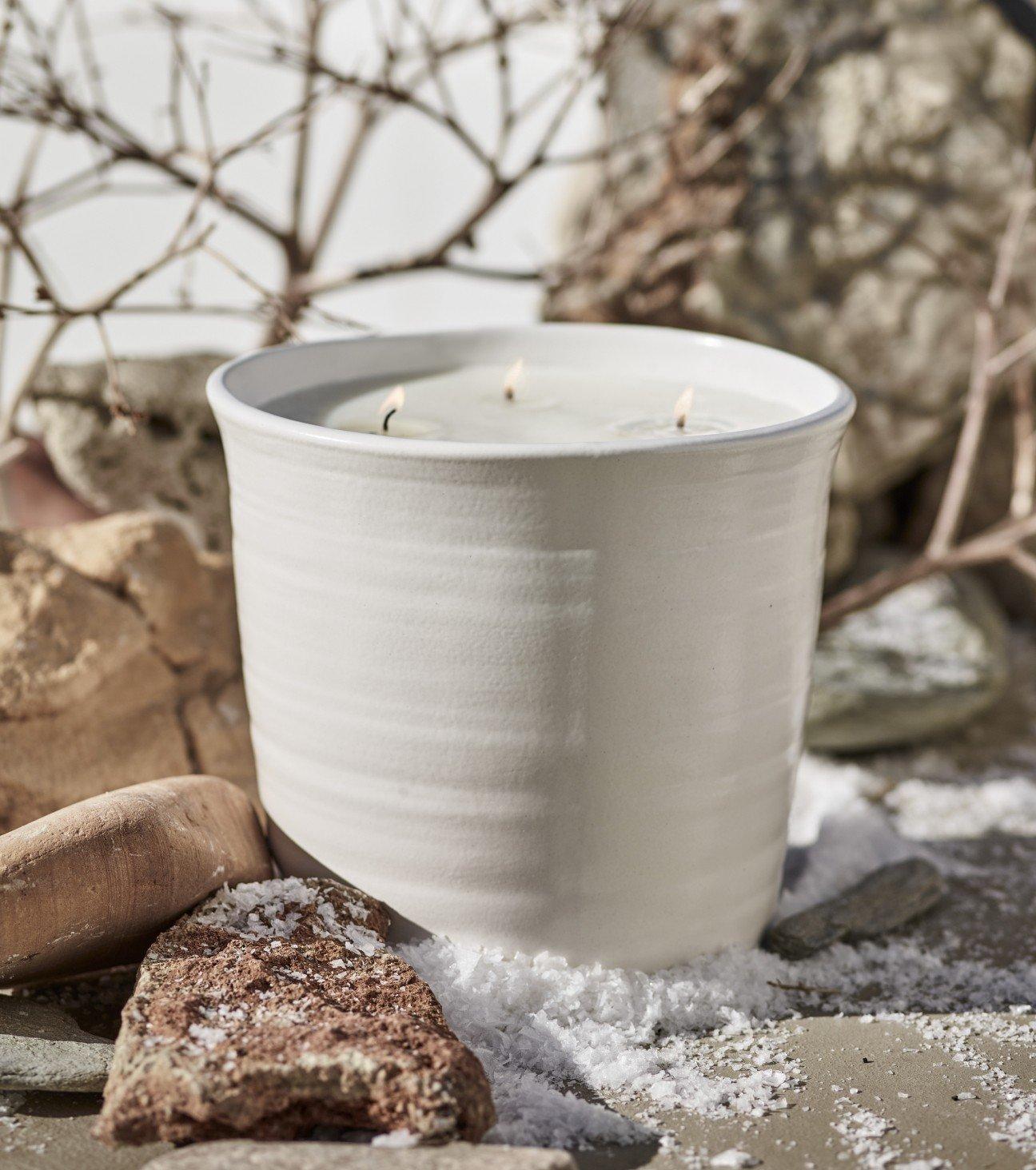 sea salt ceramic indulgence candle