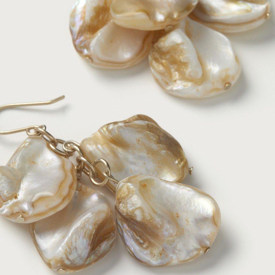 shell waterfall earrings