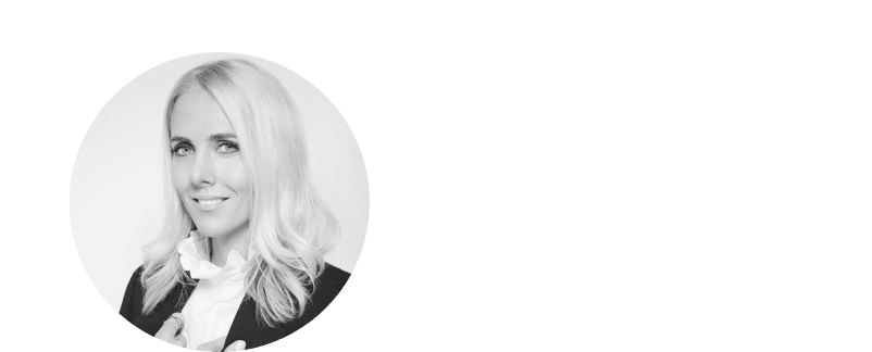 a woman with blonde hair and a black and white photo