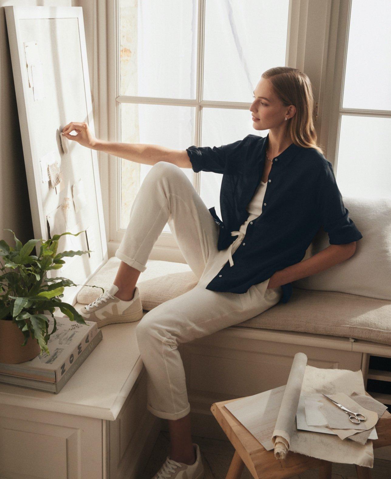 cotton shirt with silk