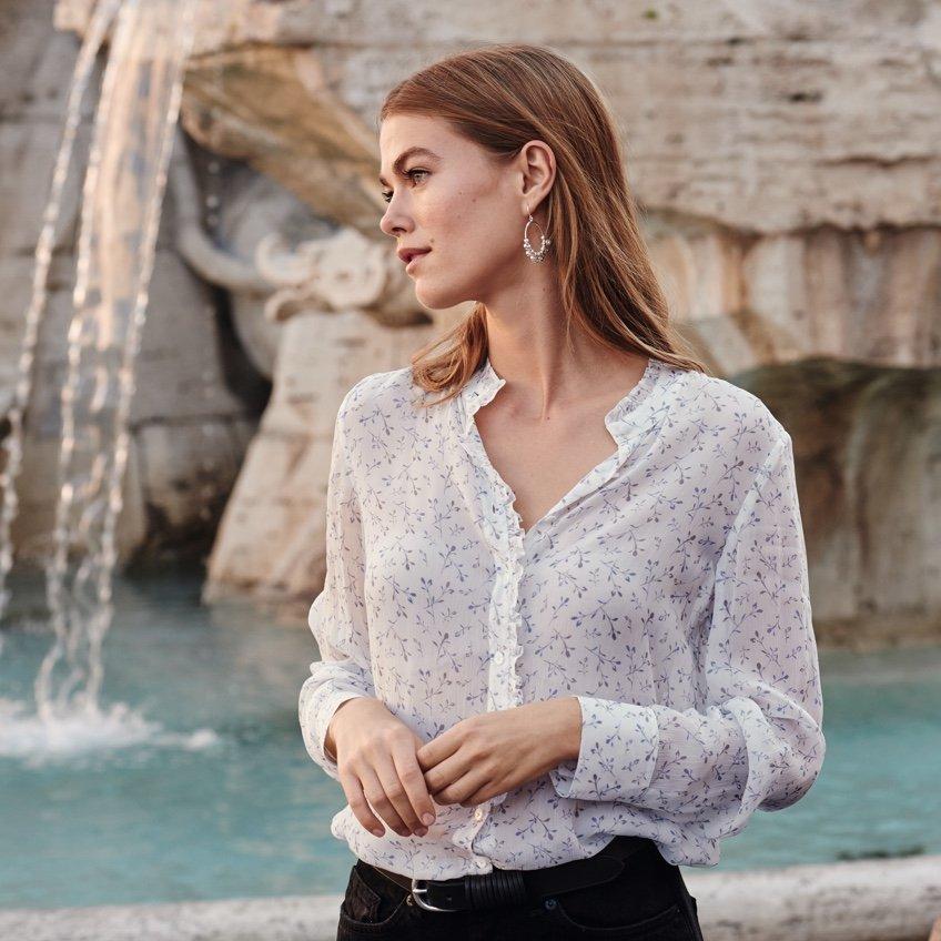 floral printed blouse