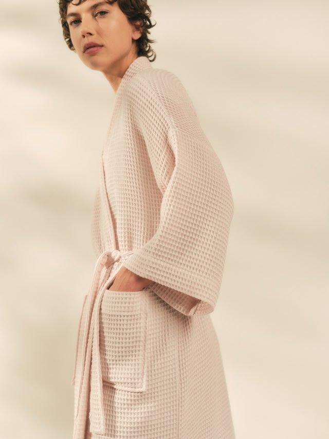 organic cotton waffle robe