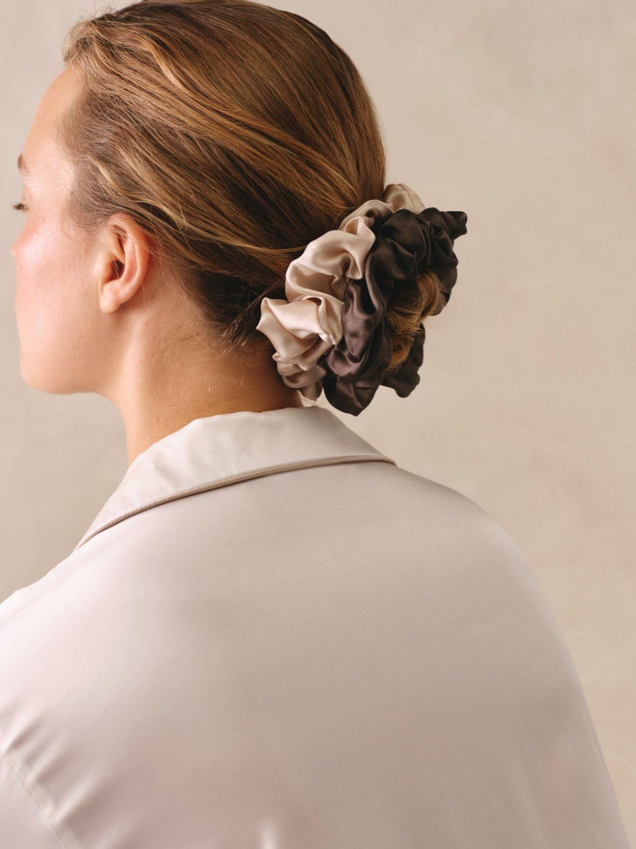 silk sleep scrunchies