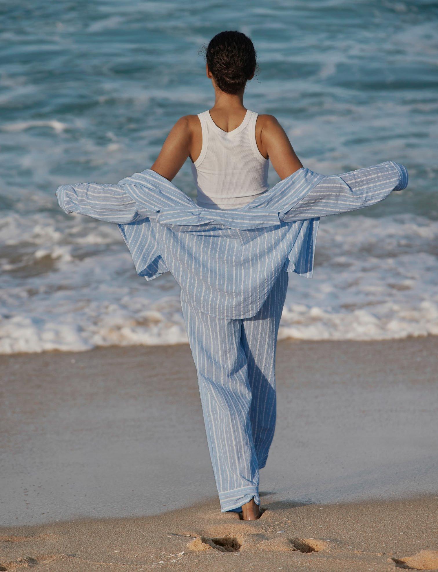 woman on beach