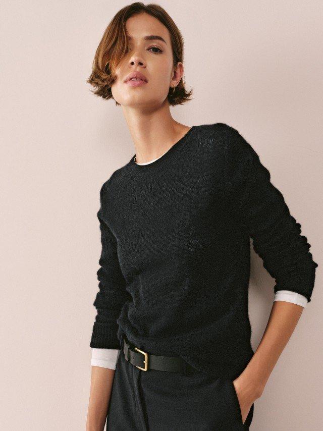 layering cashmere crew neck jumper
