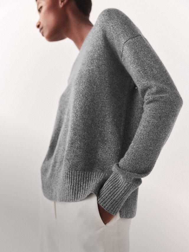 Cashmere Sparkle Crew Neck Jumper