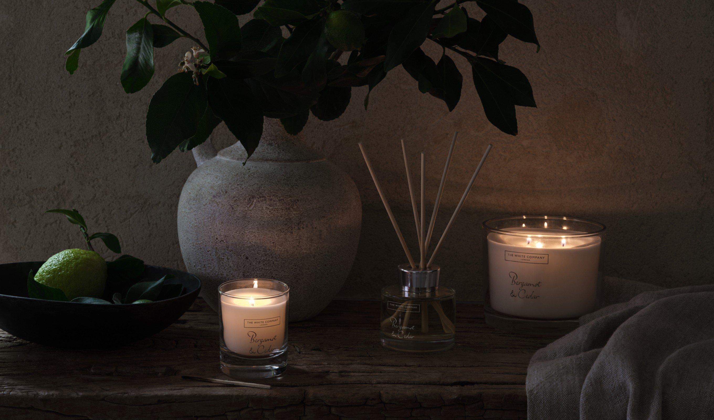 shop bergamot and cedar large candle