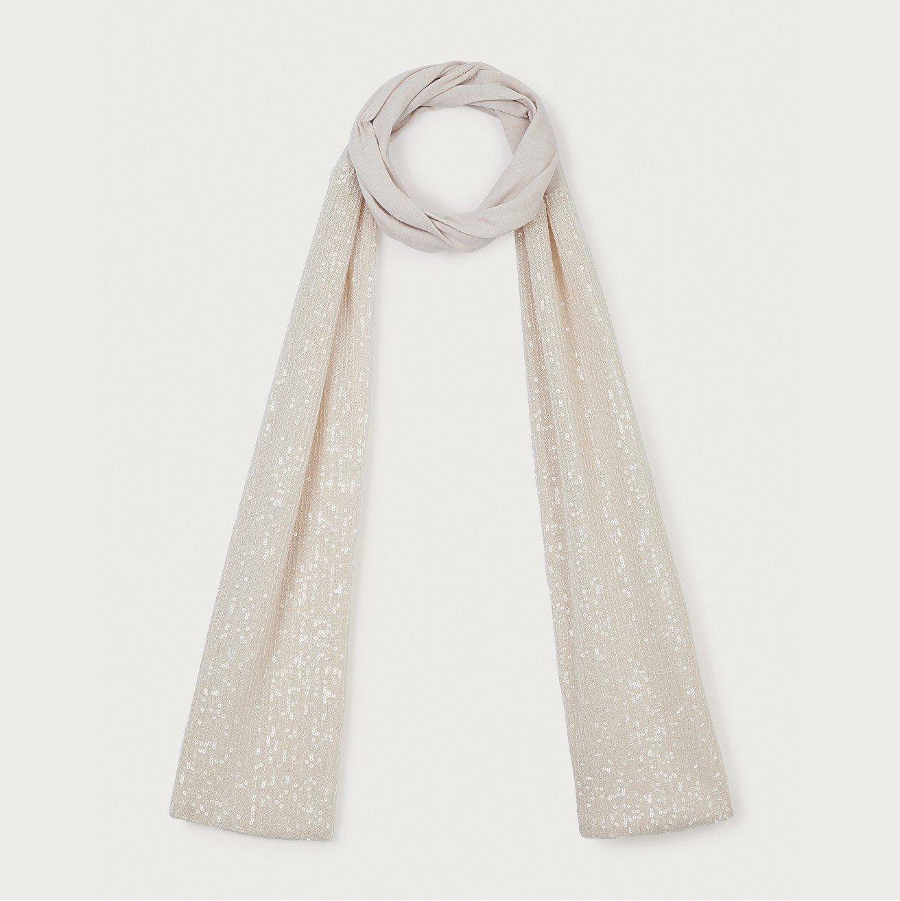 skinny sequin scarf