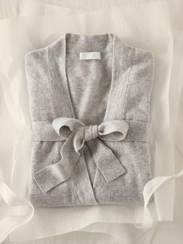 cashmere short robe
