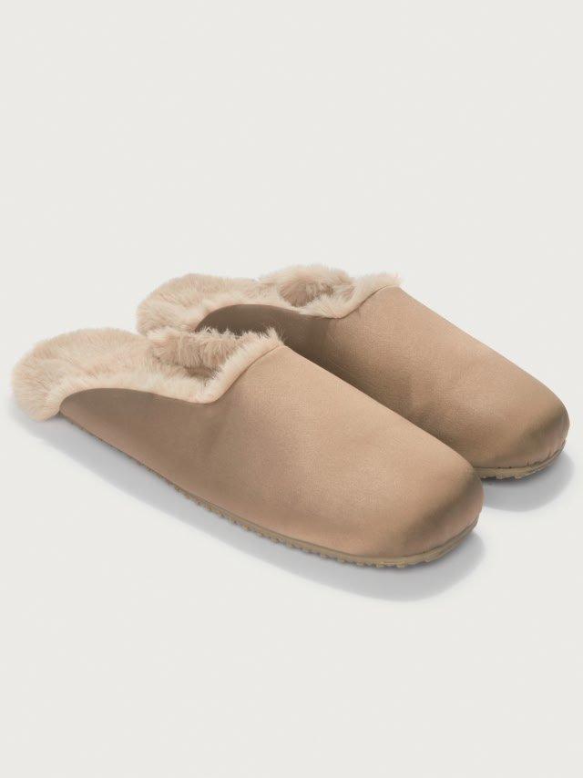 Square Toe Satin Ballet Slipper