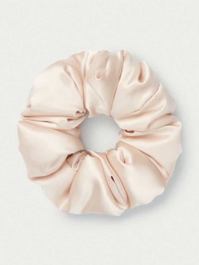 Silk pillow scrunchie