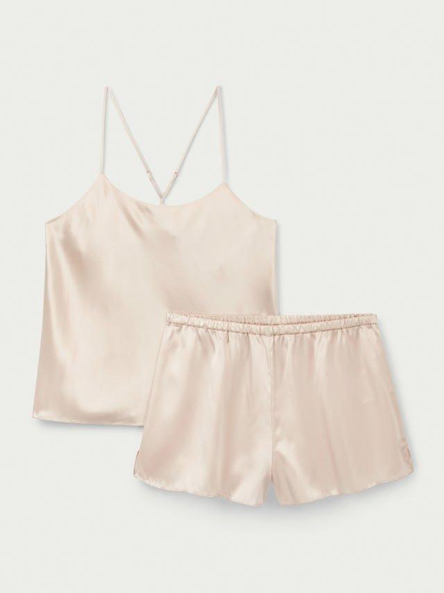 Silk Cross Back Shortie Pyjama Set