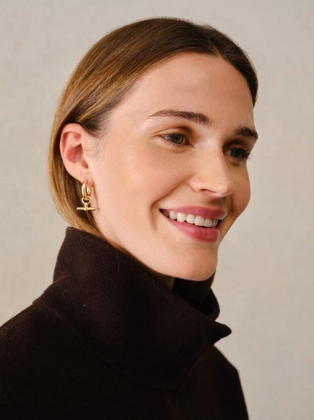 cable knit scarf with alpaca