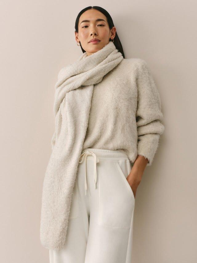 Brushed Silk Wrap Scarf